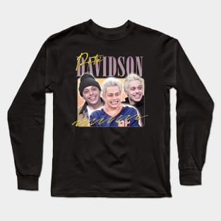 Pete Davidson // Retro Aesthetic  Design Long Sleeve T-Shirt